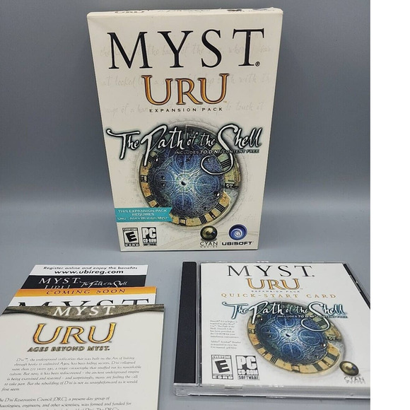 Myst Uru The Path of the Shell Expansion Pack PC Video Game with Box Classic - Picture 1 of 8